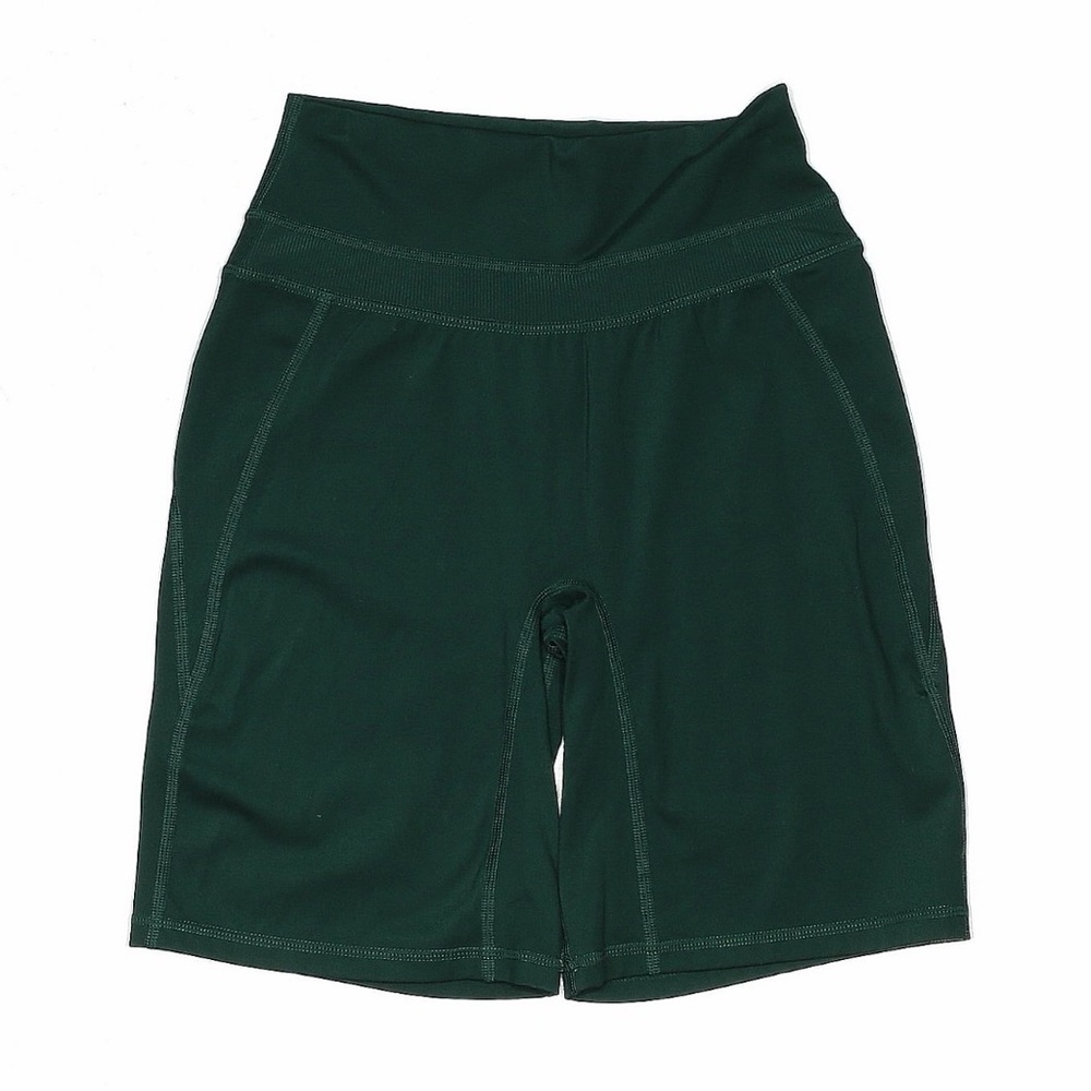 Alphalete High-Waist Athletic Shorts — Forest Green S
